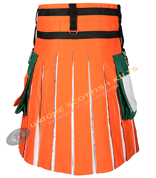 Ireland Flag Cotton Utility Kilt - Image 3