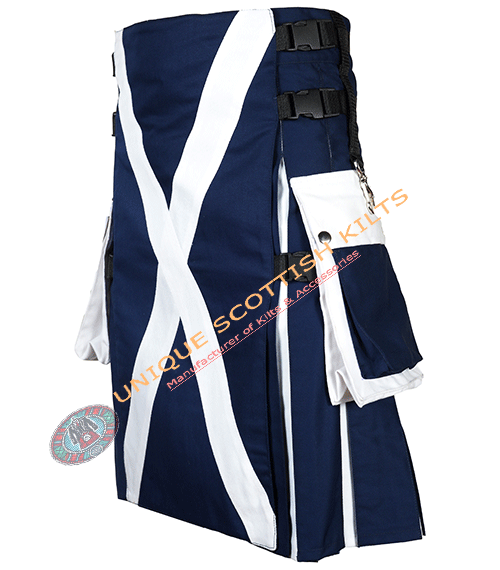 Scotland Flag Cotton Utility Kilt - Image 2