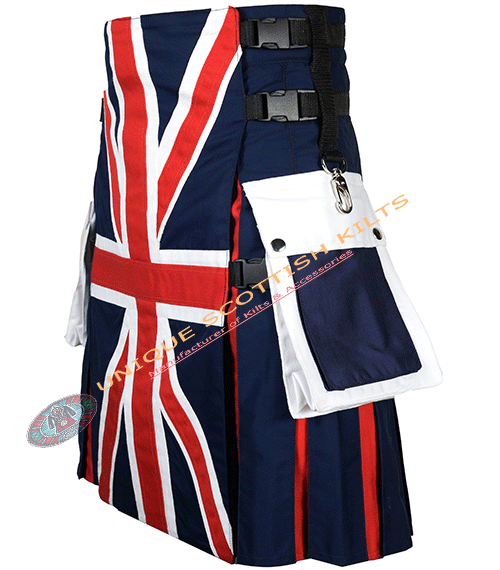 UK Flag Cotton Utility Kilt - Image 2