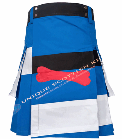 Puppy Pride Flag Cotton Utility Kilt