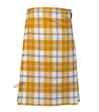 Clan Ailsa Gold Tartan 8 Yard Kilt