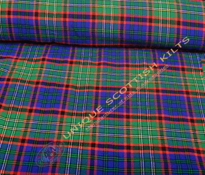 Cunningham Hunting Modern Tartan Fabric - Running Yards - 16 Oz Weight, 54 inches Width