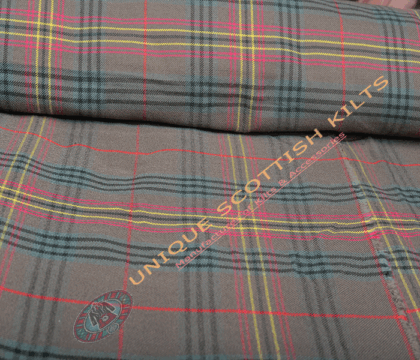 Kennedy Weathered Tartan Fabric - Running Yards - 16 Oz Weight, 54 inches Width