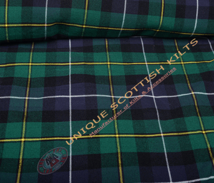 MacNeil of Barra Modern tartan Fabric - Running Yards - 16 Oz Weight, 54 inches Width