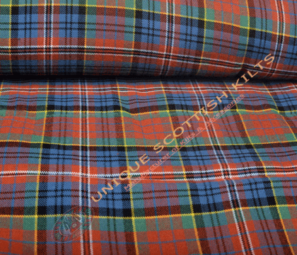 MacPherson Clan Ancient tartan Fabric - Running Yards - 16 Oz Weight, 54 inches Width