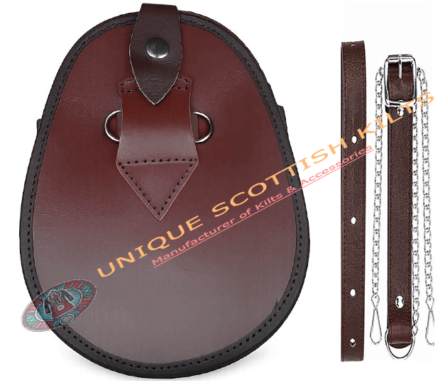 Scottish Highland Full Dress Hunting Sporran with Chain & Strap - Image 3