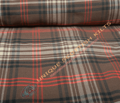 Ross Hunting Weathered tartan Fabric - Running Yards - 16 Oz Weight, 54 inches Width