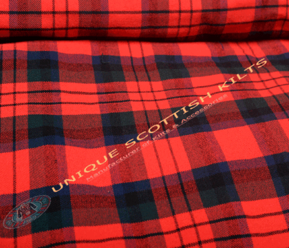 MacDuff Modern Tartan Fabric - Running Yards - 16 Oz Weight, 54 inches Width