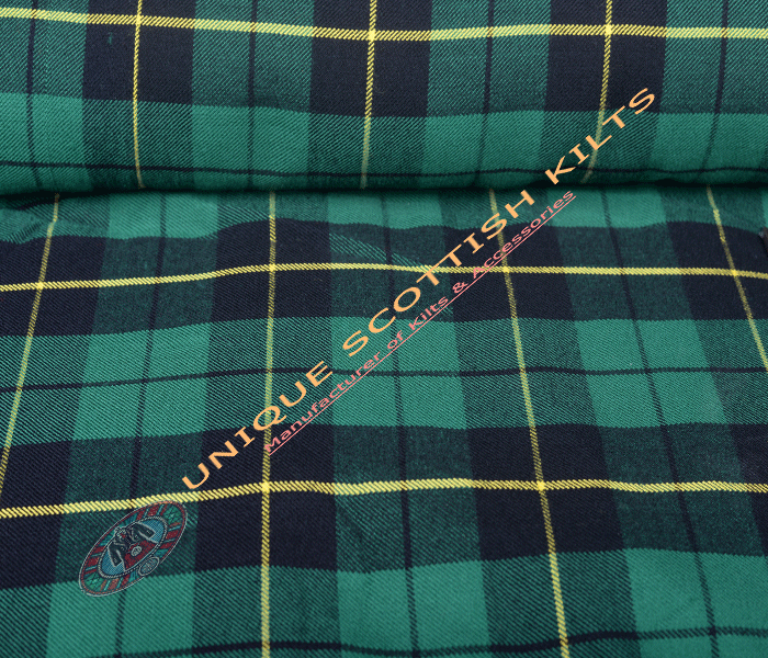 Hunting Wallace Tartan Fabric - Running Yards - 16 Oz Weight, 54 inches Width