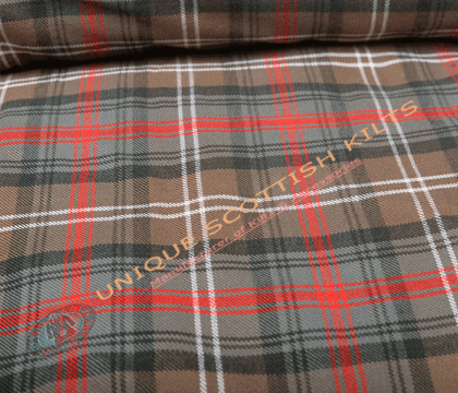 Sutherland Old Weathered Tartan Fabric - Running Yards - 16 Oz Weight, 54 inches Width