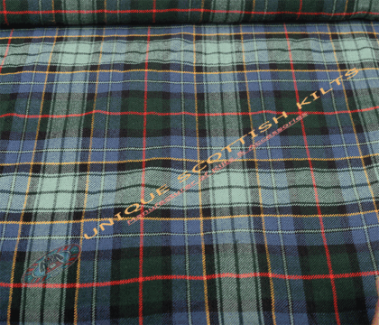 Leinster Green Tartan Fabric - Running Yards - 16 Oz Weight, 54 inches Width