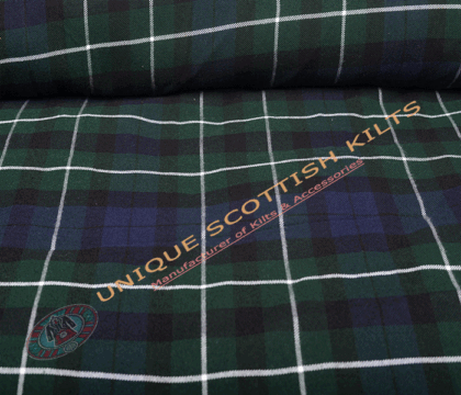 Graham of Montrose Modern Tartan Fabric - Running Yards - 16 Oz Weight, 54 inches Width