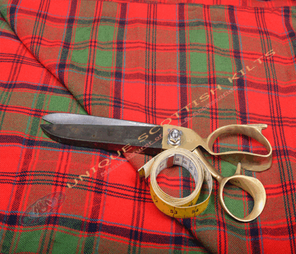 Grant Ancient Tartan Fabric - Running Yards - 16 Oz Weight, 54 inches Width