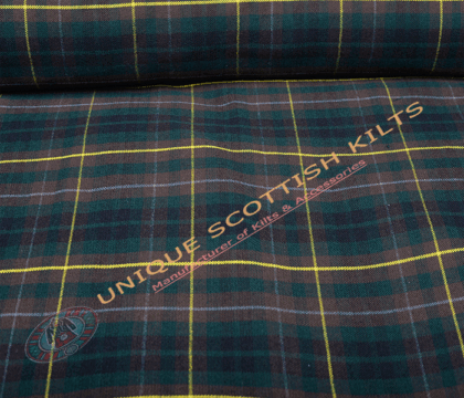 Buchanan Hunting Tartan Fabric - Running Yards - 16 Oz Weight, 54 inches Width