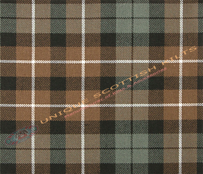 Graham-Montrose-Weathered-Tartan Fabric - Running Yards - 16 Oz Weight, 54 inches Width