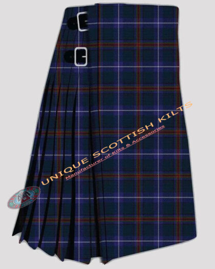 Clan American National Tartan 8 Yard Kilt