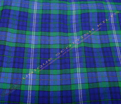 Davies-of-Wales-Tartan Fabric - Running Yards - 16 Oz Weight, 54 inches Width