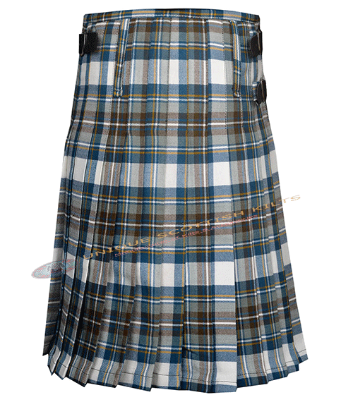 Blue Dress Stewart Tartan 8 Yard Kilt - Image 4