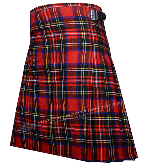 Royal Stewart Modern 8 Yard Tartan Scottish Kilt - Image 3