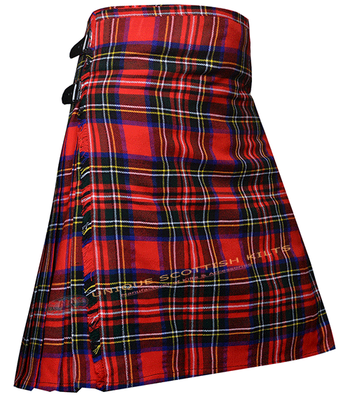Royal Stewart Modern 8 Yard Tartan Scottish Kilt - Image 2