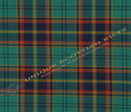 County Antrim tartan Fabric - Running Yards - 16 Oz Weight, 54 inches Width