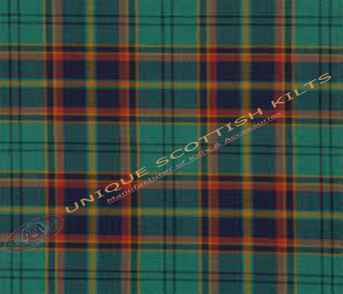 County Antrim tartan Fabric - Running Yards - 16 Oz Weight, 54 inches Width