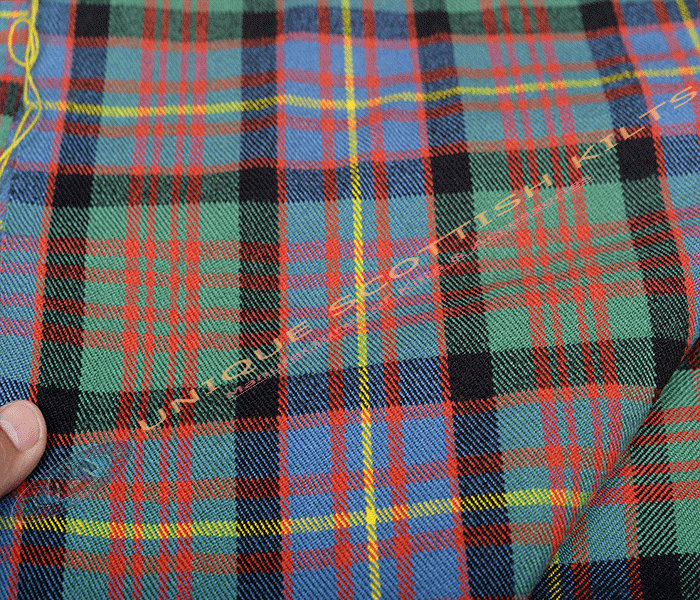 Cameron-of-Erracht-Ancient-Tartan Fabric - Running Yards - 16 Oz Weight, 54 inches Width - Image 2