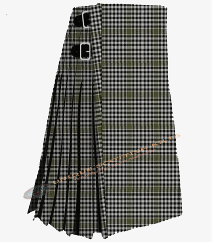 Clan Burns Check Tartan 8 Yard Kilt