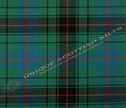 Davidson Clan Ancient Tartan Fabric - Running Yards - 16 Oz Weight, 54 inches Width