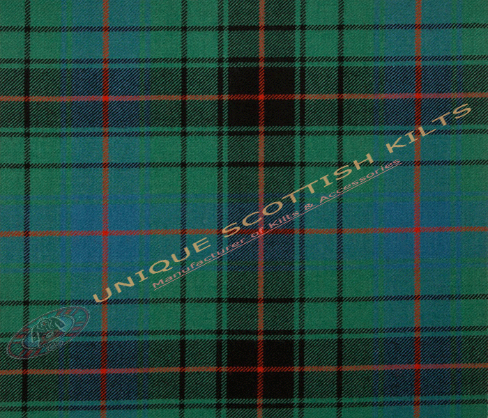 Davidson Clan Ancient Tartan Fabric - Running Yards - 16 Oz Weight, 54 inches Width