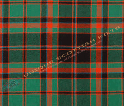 Cumming Hunting Ancient Tartan Fabric - Running Yards - 16 Oz Weight, 54 inches Width