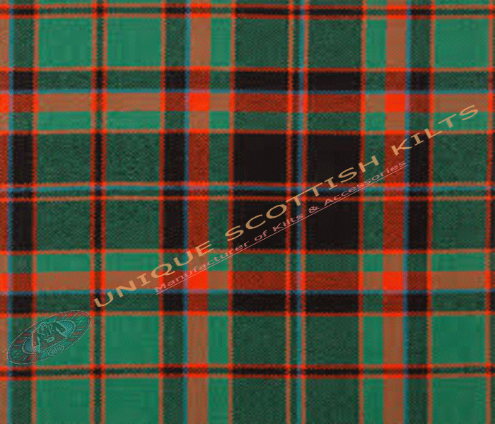 Cumming Hunting Ancient Tartan Fabric - Running Yards - 16 Oz Weight, 54 inches Width