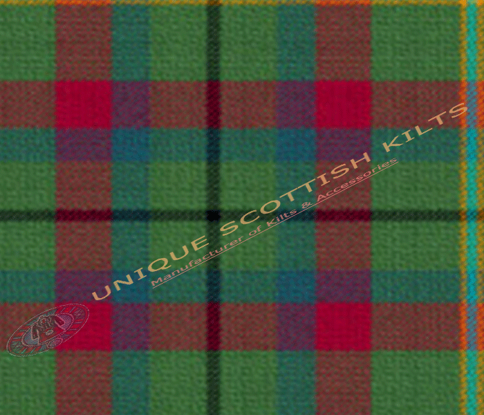 County mayo Tartan Fabric - Running Yards - 16 Oz Weight, 54 inches Width