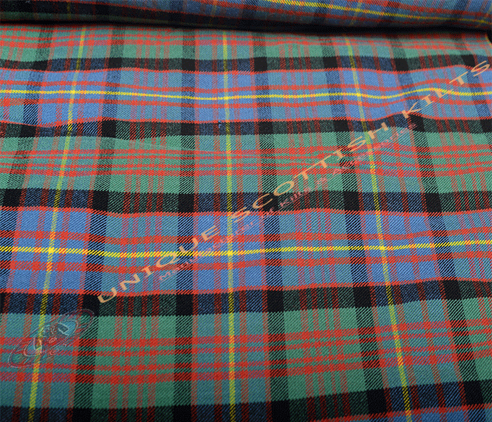 Cameron-of-Erracht-Ancient-Tartan Fabric - Running Yards - 16 Oz Weight, 54 inches Width