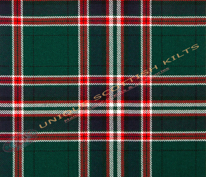 MacFarlane Hunting Modern Tartan Fabric - Running Yards - 16 Oz Weight, 54 inches Width