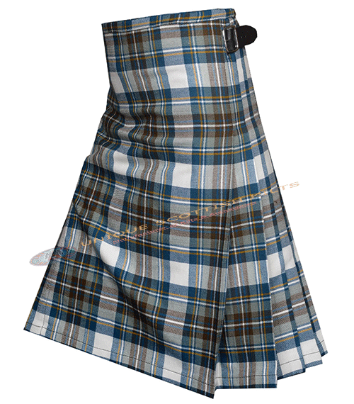 Blue Dress Stewart Tartan 8 Yard Kilt - Image 3