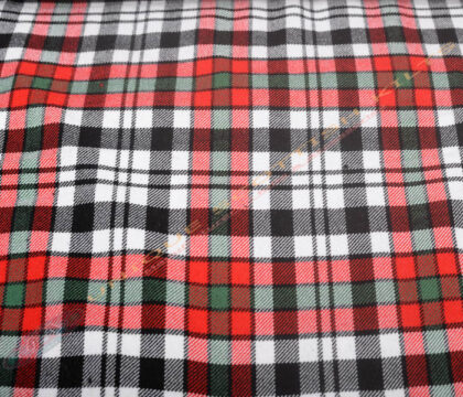 Borthwick Dress Tartan Fabric - Running Yards - 16 Oz Weight, 54 inches Width