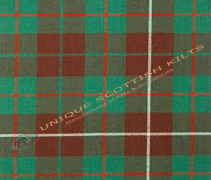 Mackinnon Hunting Ancient Tartan Fabric - Running Yards - 16 Oz Weight, 54 inches Width