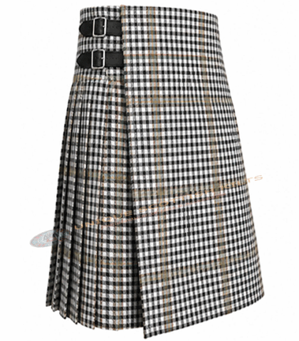 Clan Burns Check Tartan 8 Yard Kilt