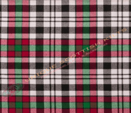 Borthwick Dress Tartan Fabric - Running Yards - 16 Oz Weight, 54 inches Width