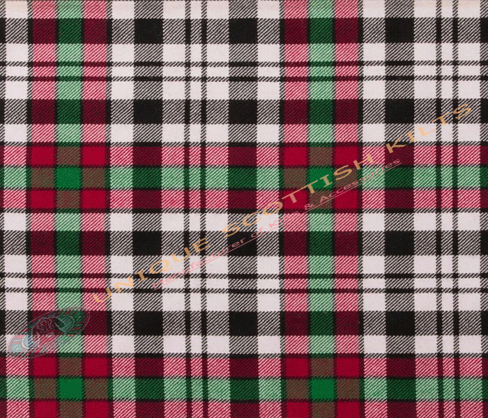 Borthwick Dress Tartan Fabric - Running Yards - 16 Oz Weight, 54 inches Width