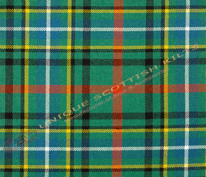 Bisset Ancient Tartan Fabric - Running Yards - 16 Oz Weight, 54 inches Width
