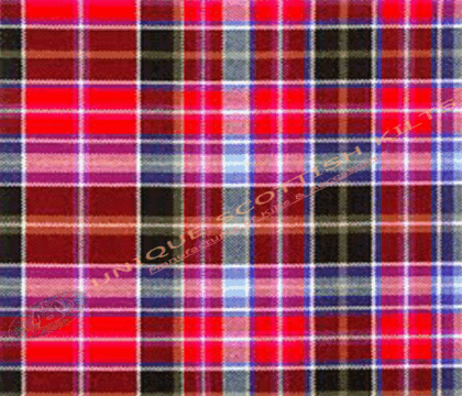 Aberdeen-Tartan Fabric - Running Yards - 16 Oz Weight, 54 inches Width