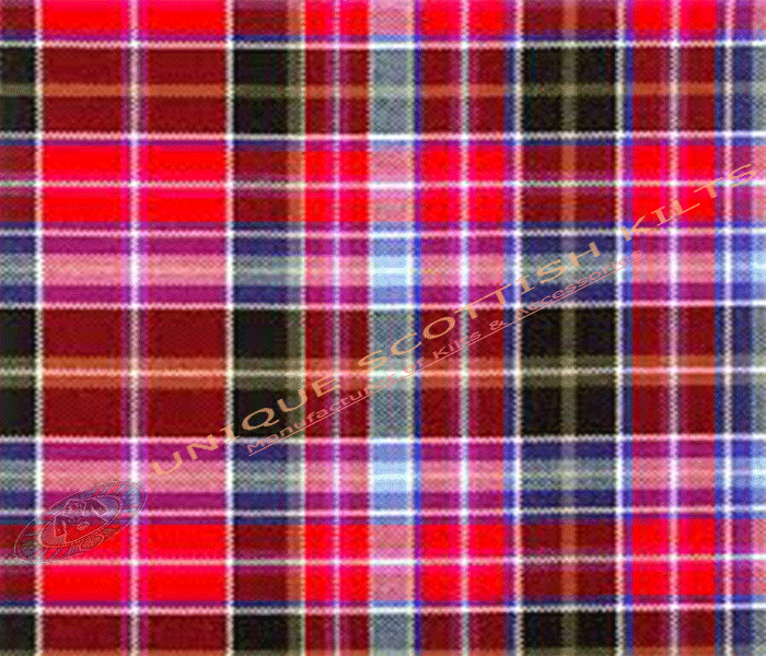 Aberdeen-Tartan Fabric - Running Yards - 16 Oz Weight, 54 inches Width