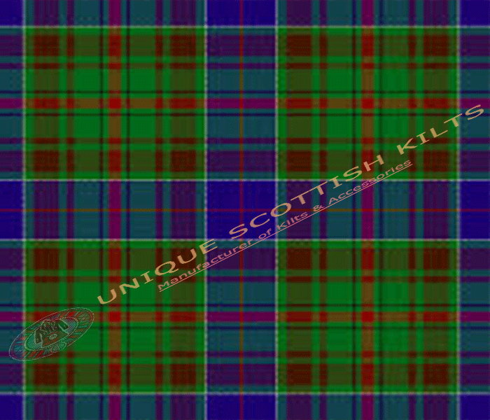 Adam-Tartan Fabric - Running Yards - 16 Oz Weight, 54 inches Width