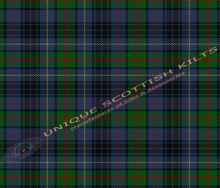 Allen-Old-Tartan Fabric - Running Yards - 16 Oz Weight, 54 inches Width
