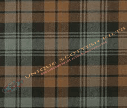 Black-Watch-Weathered-Tartan Fabric - Running Yards - 16 Oz Weight, 54 inches Width