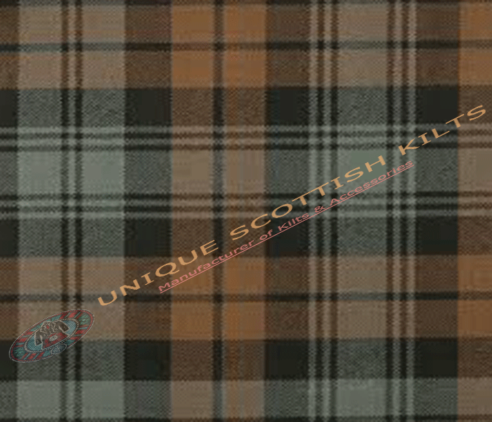 Black-Watch-Weathered-Tartan Fabric - Running Yards - 16 Oz Weight, 54 inches Width