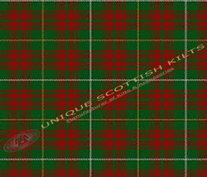 Bruce-Hunting-Tartan Fabric - Running Yards - 16 Oz Weight, 54 inches Width