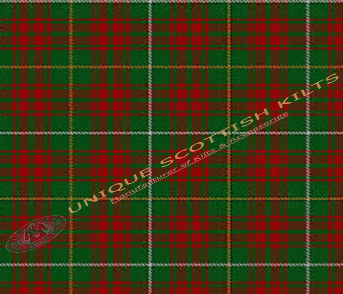Bruce-Hunting-Tartan Fabric - Running Yards - 16 Oz Weight, 54 inches Width